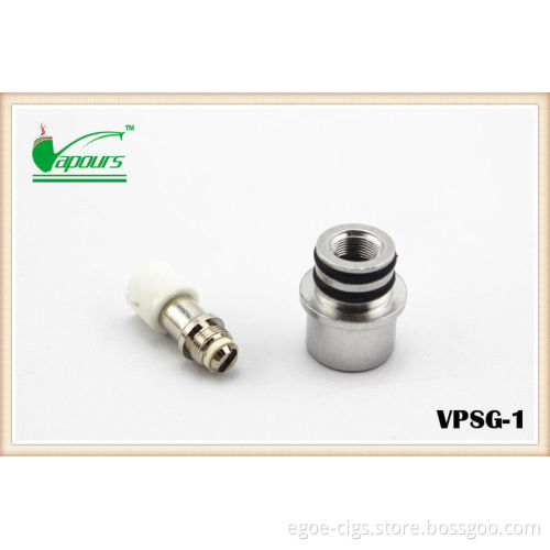 510 Ego Thread E Cigarette Atomizer , Glass Globe Wax Dry Herb Atomizer With Ceramic Coil